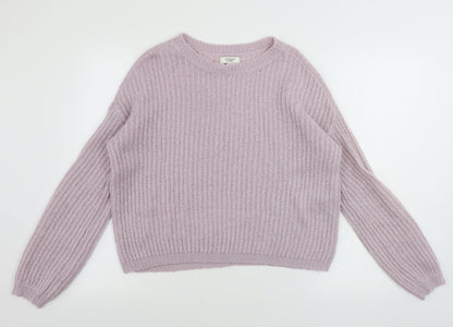 Womens UK Size S Jaqueline de Yong Pink Pullover Jumper