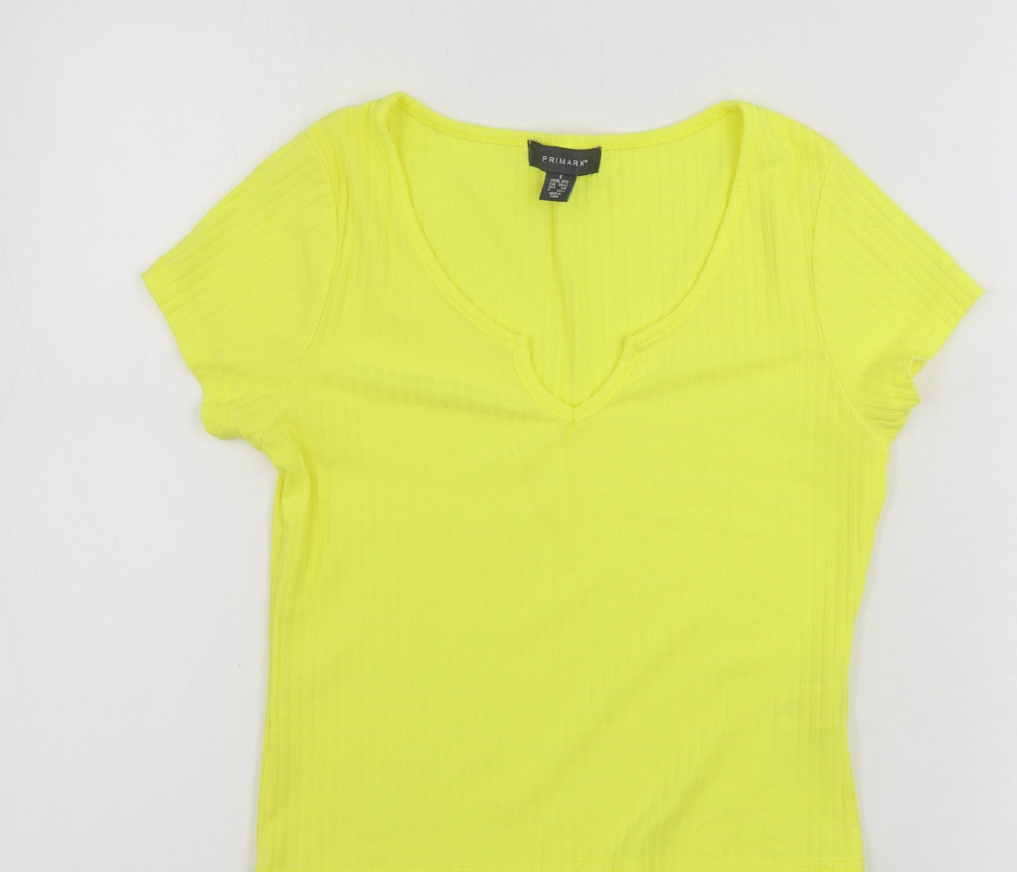 Primark  Womens Yellow   Basic T-Shirt Size S