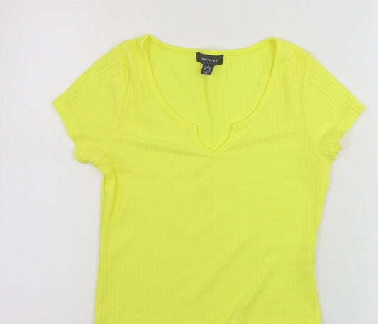Primark  Womens Yellow   Basic T-Shirt Size S