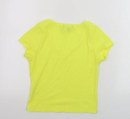 Primark  Womens Yellow   Basic T-Shirt Size S