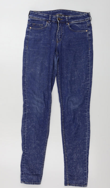 Womens UK Size 6 H&M Regular Fit Skinny Blue Jeans