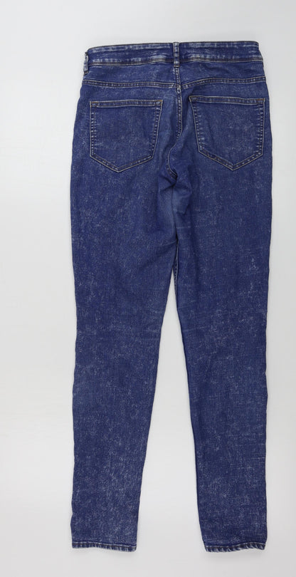 Womens UK Size 6 H&M Regular Fit Skinny Blue Jeans