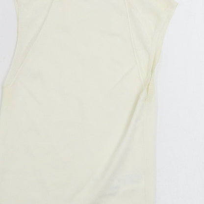 Womens UK Size S Mng Ivory Basic Tank