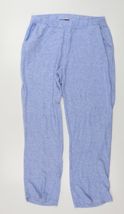 Womens UK Size 14 Jeff & Co Regular Fit Sweatpants Blue Trousers