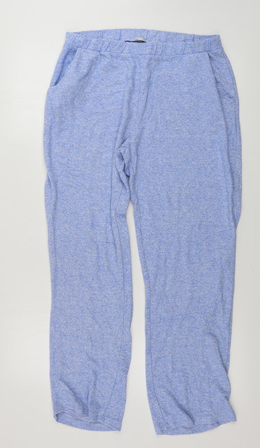 Womens UK Size 14 Jeff & Co Regular Fit Sweatpants Blue Trousers