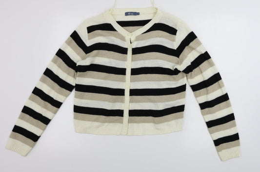 Womens UK Size 12 EVIE Beige Cardigan Jumper