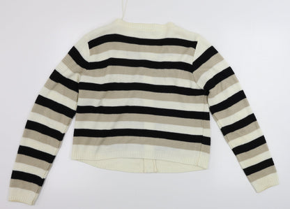 Womens UK Size 12 EVIE Beige Cardigan Jumper