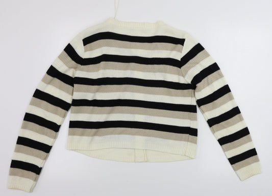 Womens UK Size 12 EVIE Beige Cardigan Jumper