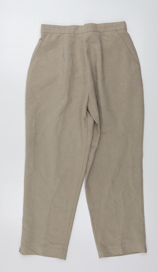 Womens UK Size 30 in Preworn Regular Fit  Beige Trousers