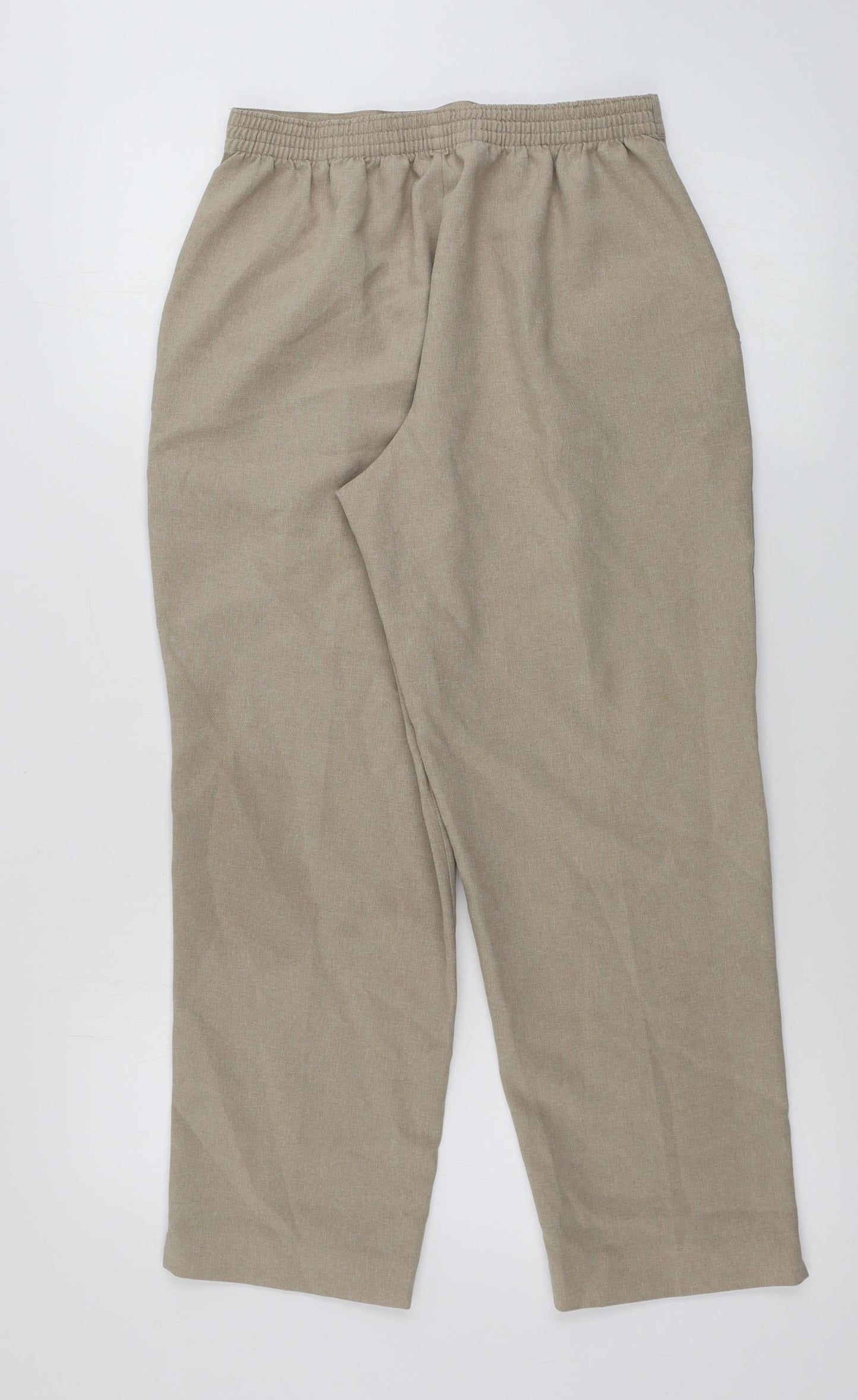 Womens UK Size 30 in Preworn Regular Fit  Beige Trousers