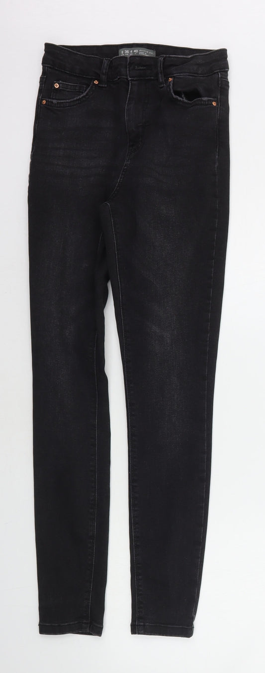 Denim & Co. Womens Grey   Skinny Jeans Size 8 L26 in