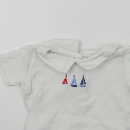 George Baby White   Babygrow One-Piece Size 3-6 Months