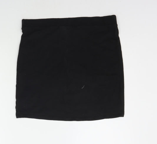 Divided Womens Black   A-Line Skirt Size M