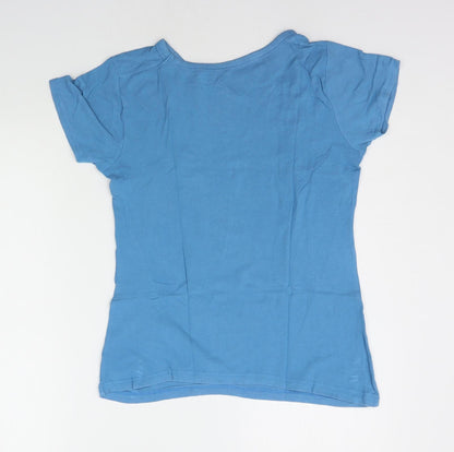 Crane Womens Blue   Basic T-Shirt Size M