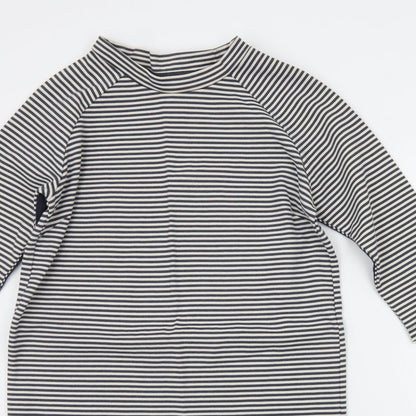 Selected Womens White Striped  Jumper Dress  Size M