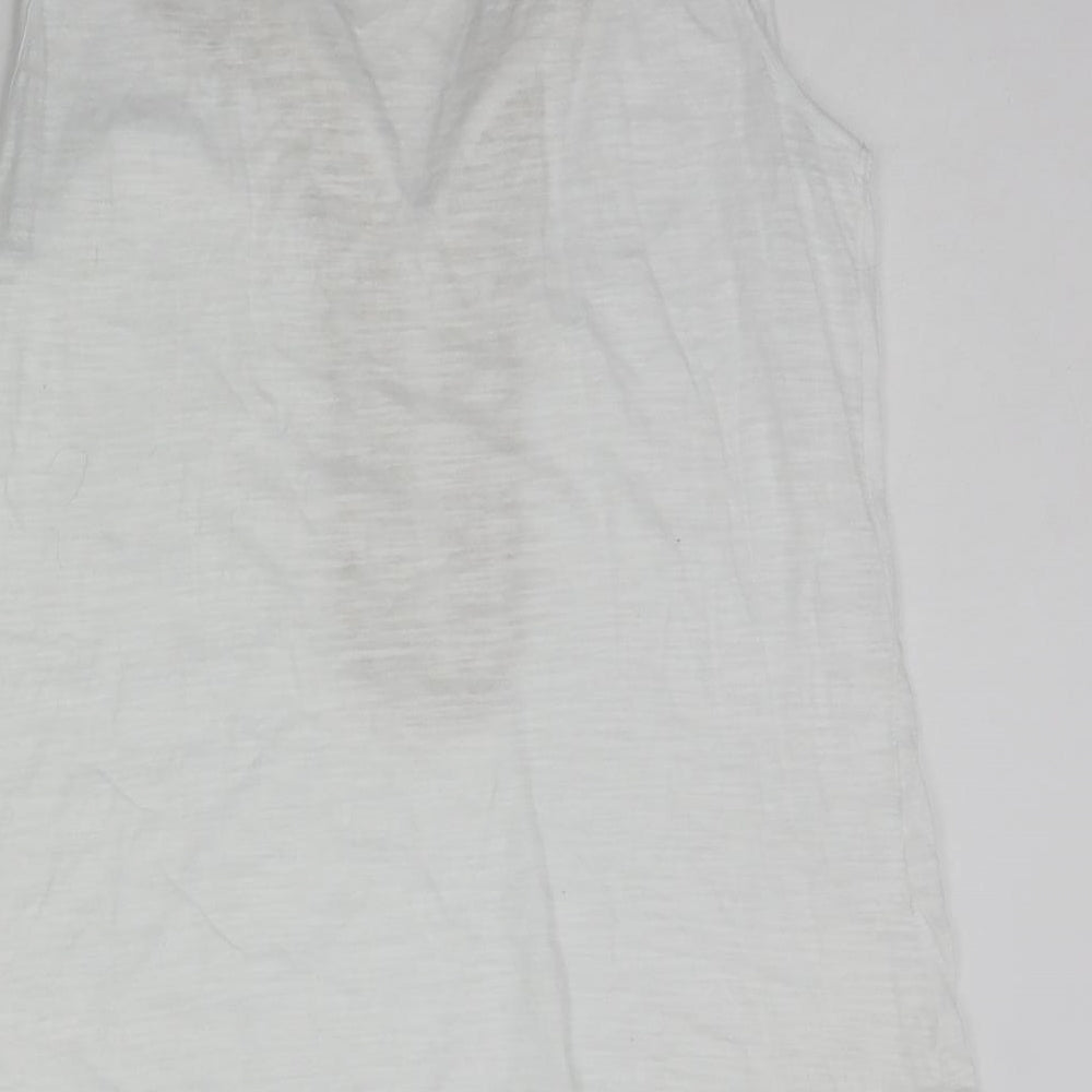Womens UK Size M Gap White Basic Tank