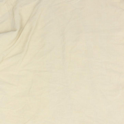 Womens UK Size 12 Marks and Spencer Beige Basic Button-Up
