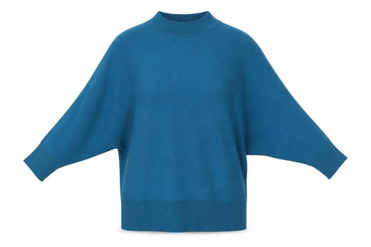 Womens UK Size 10 Cotton Traders Blue Pullover Jumper