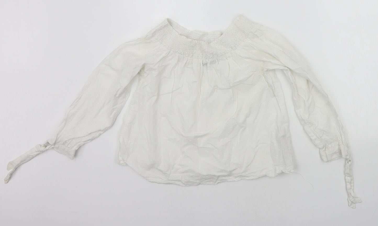 Womens UK Size 10 New Look White Basic T-Shirt