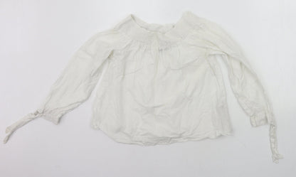 Womens UK Size 10 New Look White Basic T-Shirt