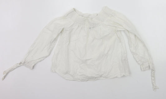 Womens UK Size 10 New Look White Basic T-Shirt