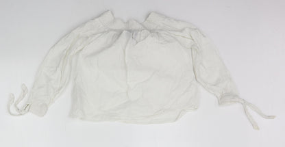 Womens UK Size 10 New Look White Basic T-Shirt