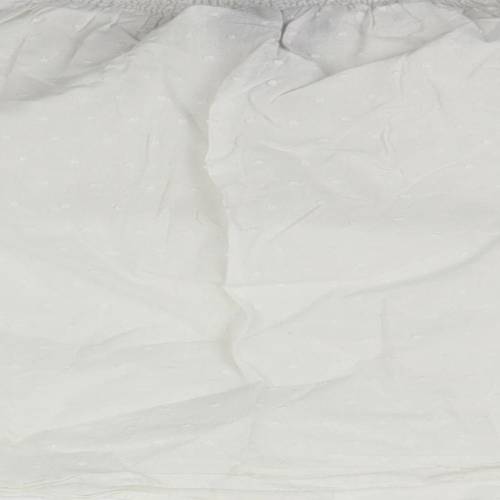 Womens UK Size 10 New Look White Basic T-Shirt