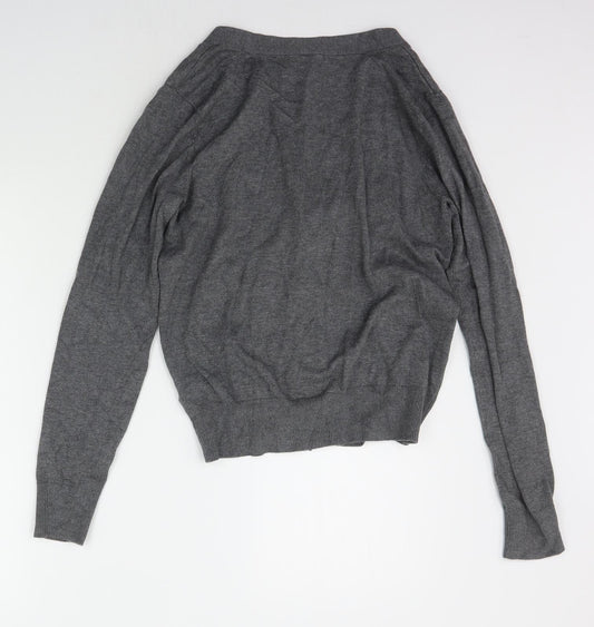 Womens UK Size S H&M Grey Cardigan Jumper
