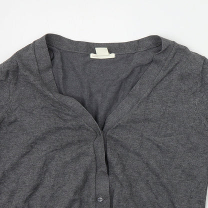 Womens UK Size S H&M Grey Cardigan Jumper