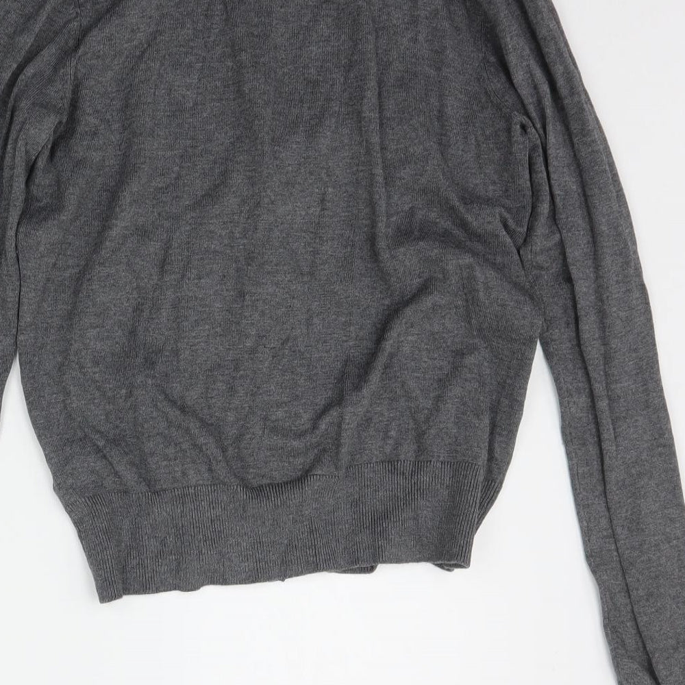 Womens UK Size S H&M Grey Cardigan Jumper