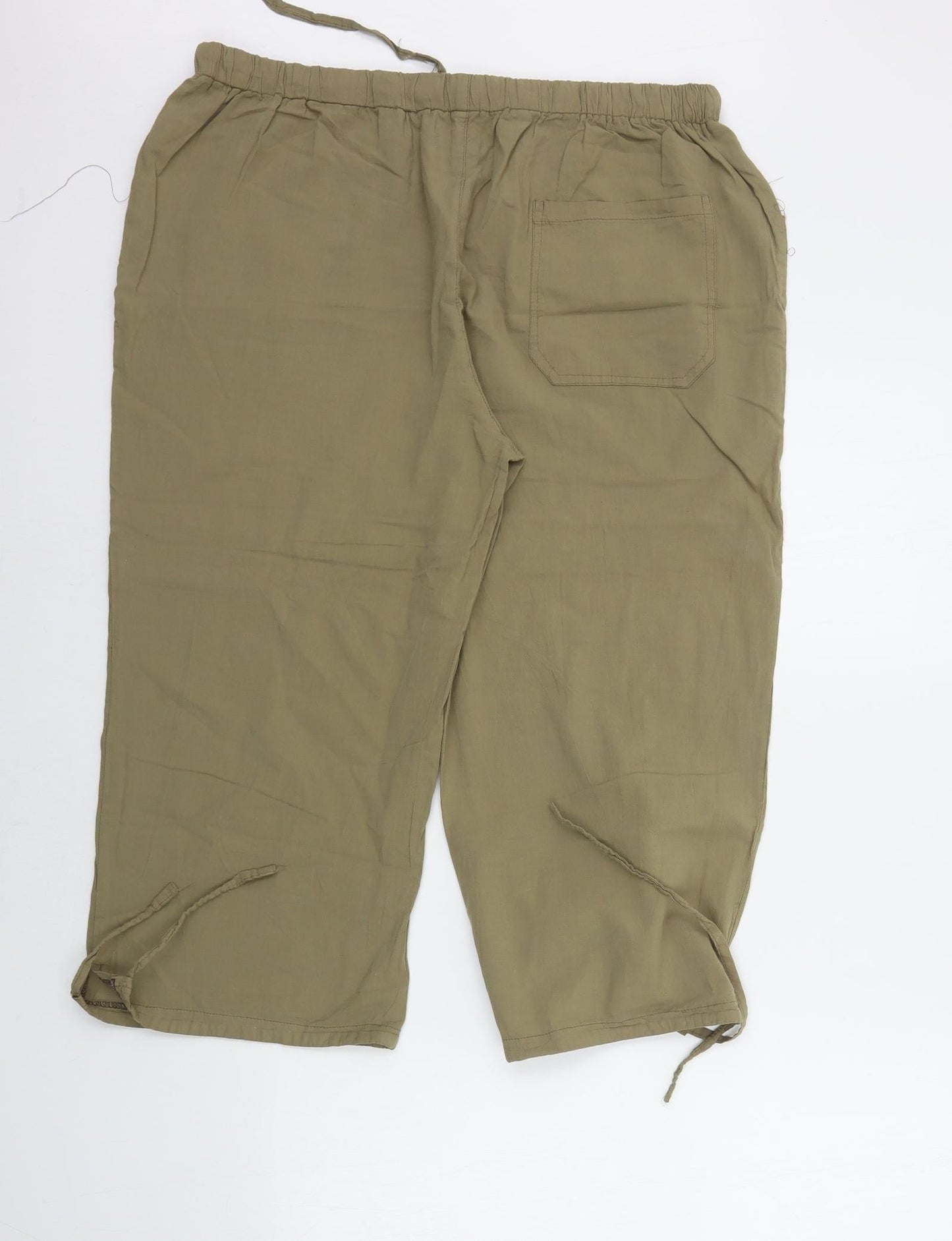 Womens UK Size 3XL Preworn Regular Fit  Green Trousers