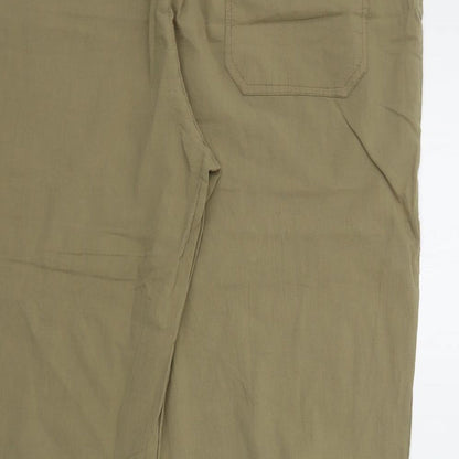 Womens UK Size 3XL Preworn Regular Fit  Green Trousers