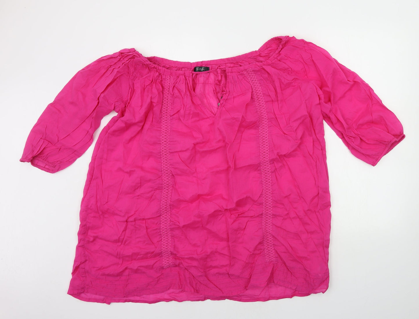 F&F Womens Pink   Basic Blouse Size L