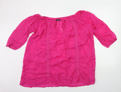 F&F Womens Pink   Basic Blouse Size L