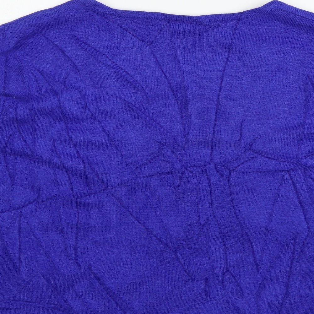 Womens UK Size L BM Blue Pullover Jumper