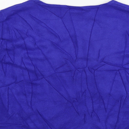 Womens UK Size L BM Blue Pullover Jumper