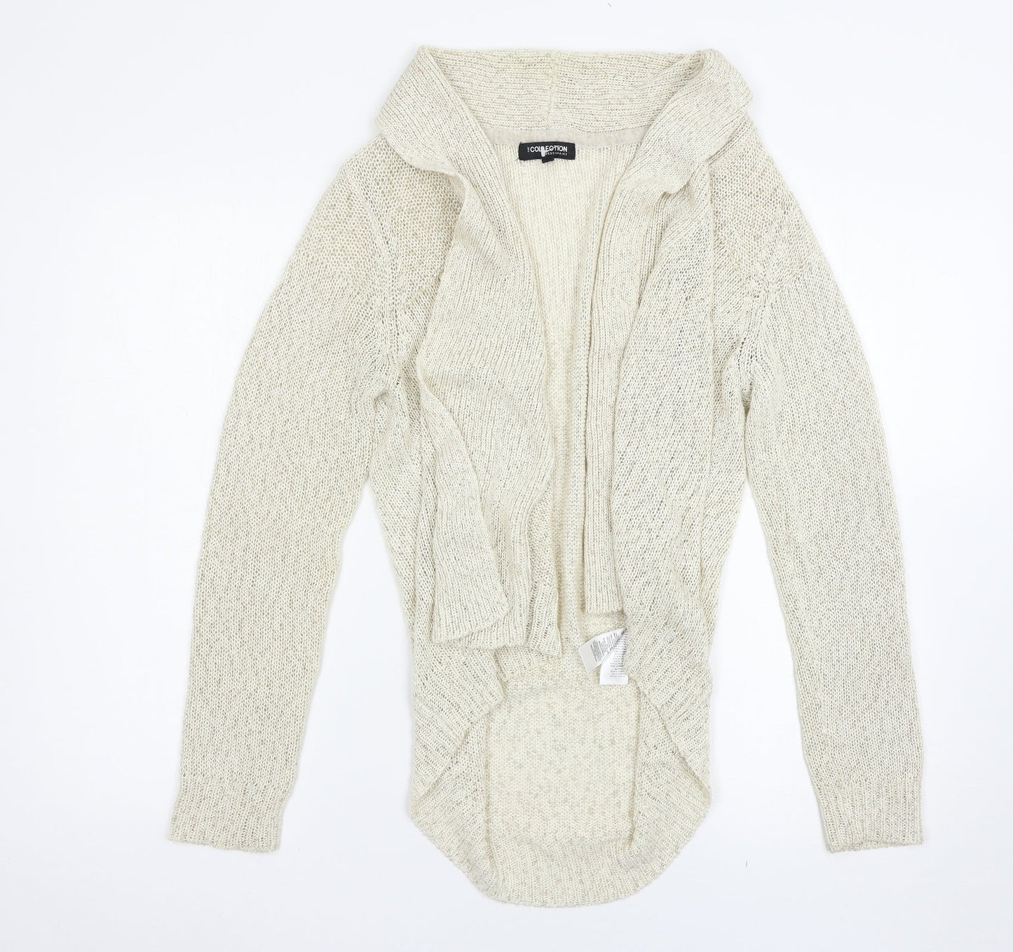 Womens UK Size 14 Debenhams Beige Cardigan Jumper