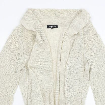 Womens UK Size 14 Debenhams Beige Cardigan Jumper