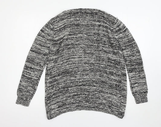 Womens UK Size 12 Atmosphere Grey Cardigan Jumper