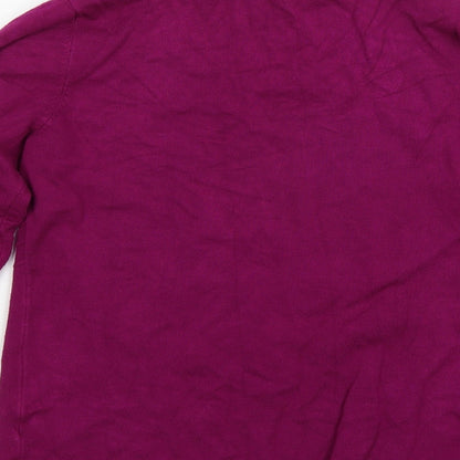 Womens UK Size M Mud Flower Purple Pullover Jumper