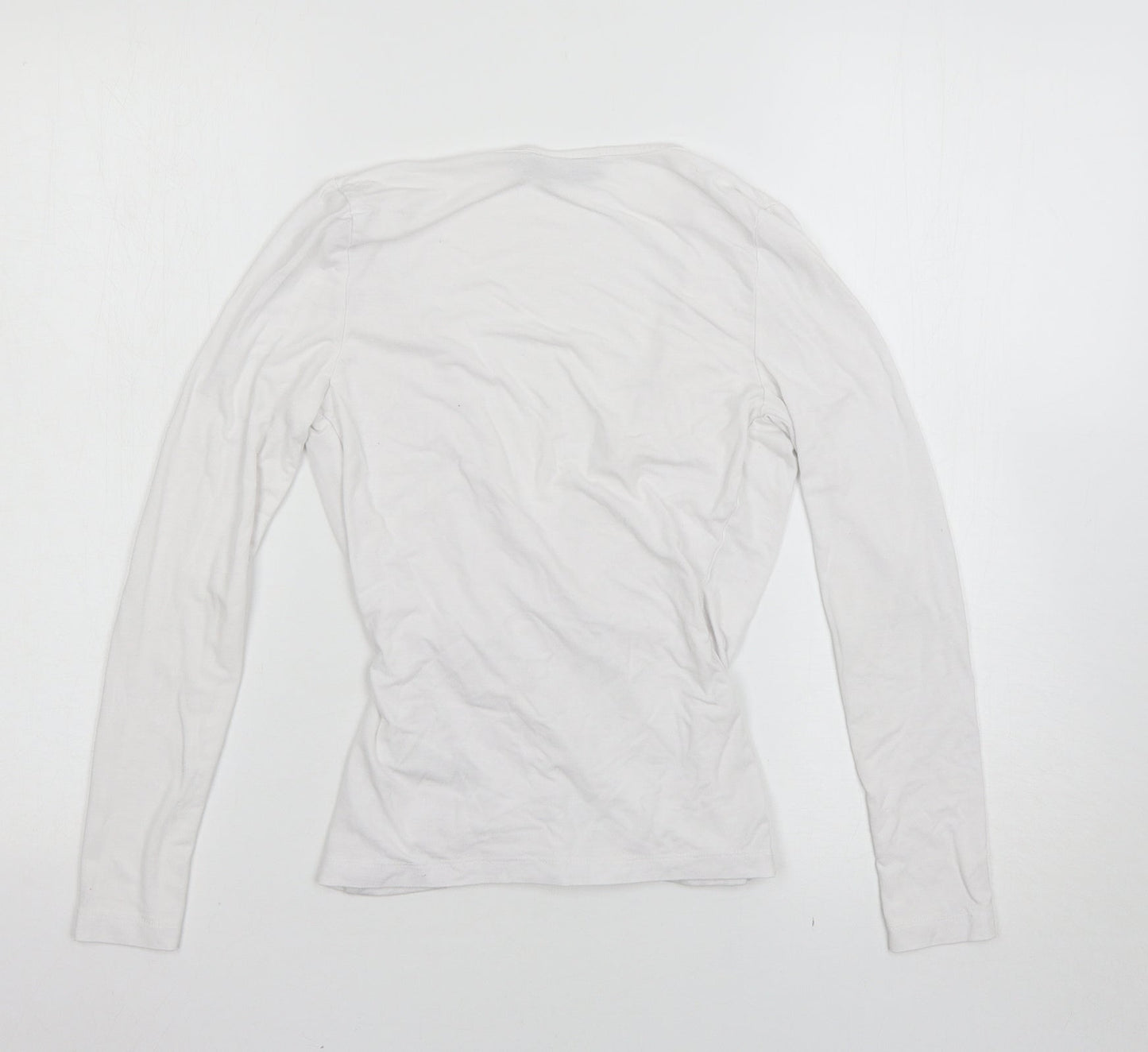 Womens UK Size 4 ASOS White Basic T-Shirt
