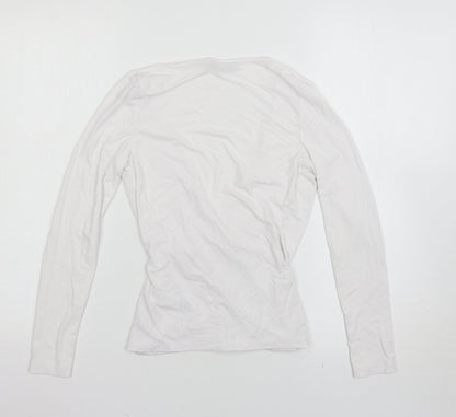 Womens UK Size 4 ASOS White Basic T-Shirt