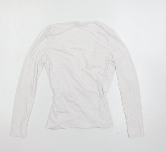 Womens UK Size 4 ASOS White Basic T-Shirt