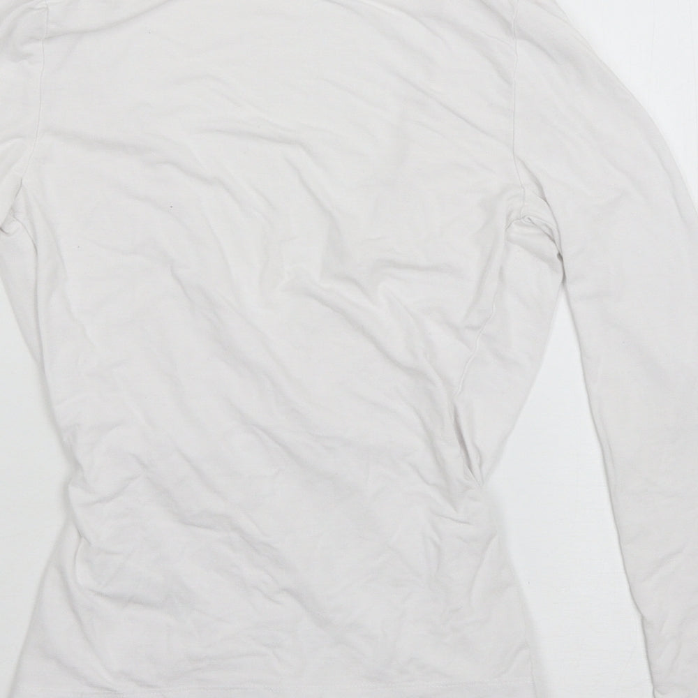 Womens UK Size 4 ASOS White Basic T-Shirt