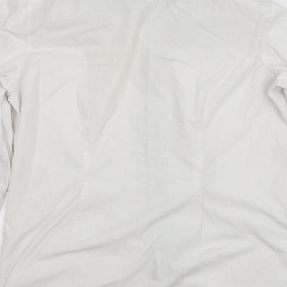 NEXT Mens White    Button-Up Size 16