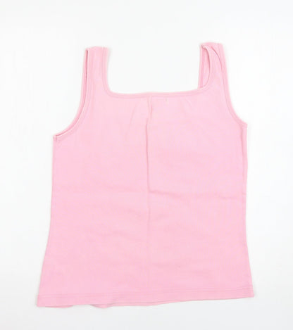 jeans &co Womens Pink   Basic Tank Size 16