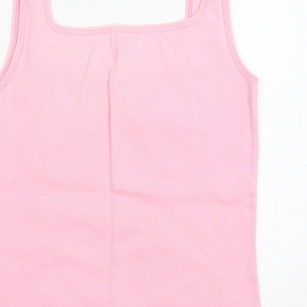 jeans &co Womens Pink   Basic Tank Size 16
