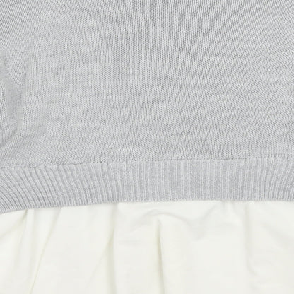 Womens UK Size M cameo rose Grey Pullover Jumper