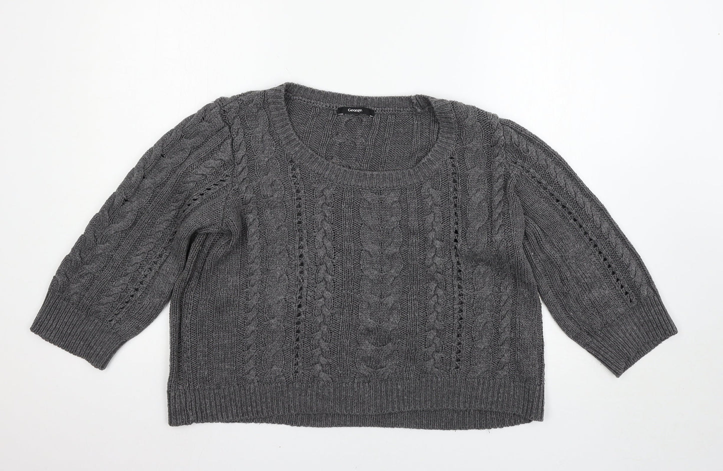 George Womens Grey   Pullover Jumper Size 16