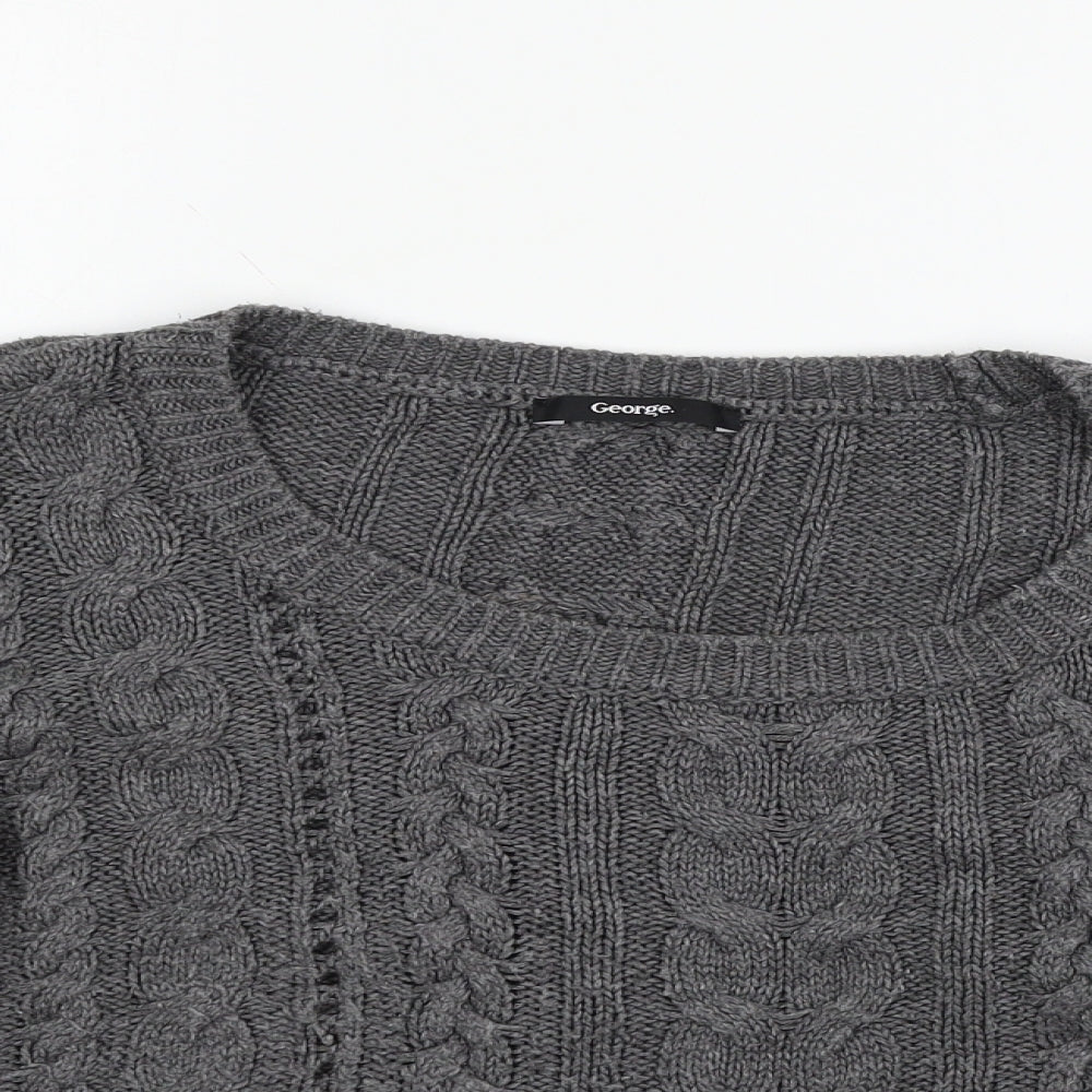 George Womens Grey   Pullover Jumper Size 16